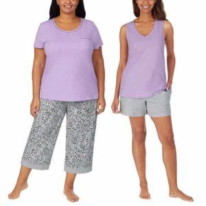 NWT CAROLE HOCHMAN Cotton 4 Pc Lounge Pajama Set